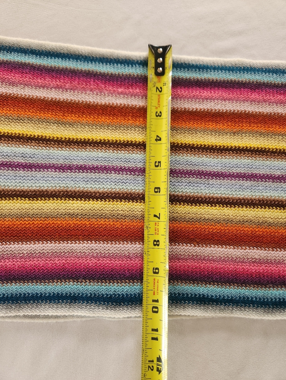 Nardi & Tagliaferri Colourful Stripe Knit Scarf - Picture 9 of 16